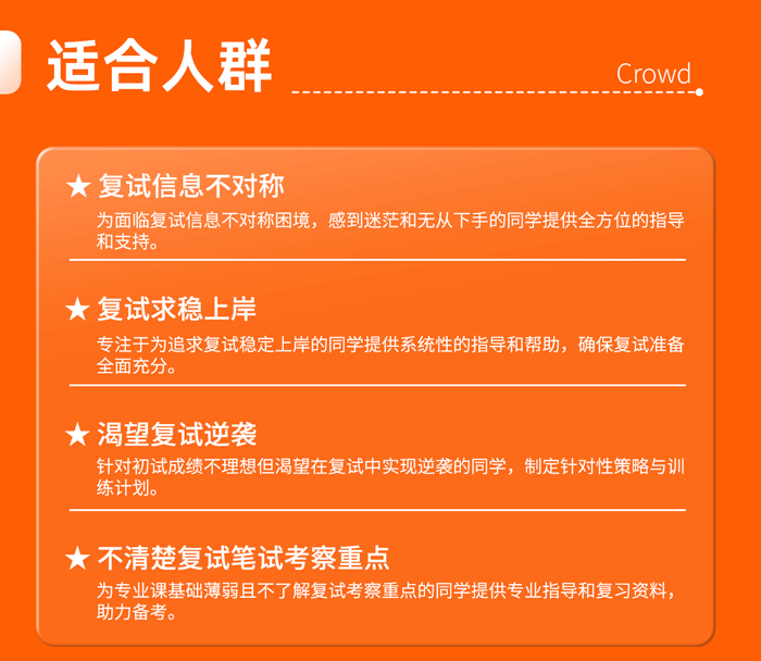 2025考研复试全程班课程体系